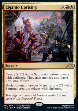 Eiganjo Uprising - Kamigawa: Neon Dynasty (Rare) [217]