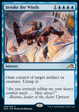 Invoke the Winds - Kamigawa: Neon Dynasty (Rare) [58]