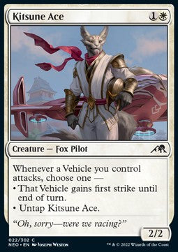 Kitsune Ace - Kamigawa: Neon Dynasty (Common) [22]