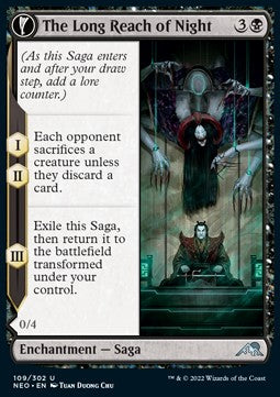 The Long Reach of Night // Animus of Night's Reach - Kamigawa: Neon Dynasty (Uncommon) [109]