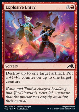 Explosive Entry - Kamigawa: Neon Dynasty (Common) [139]