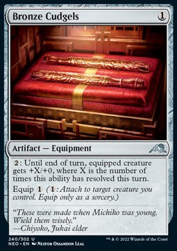 Bronze Cudgels - Kamigawa: Neon Dynasty (Uncommon) [240]