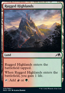 Rugged Highlands - Kamigawa: Neon Dynasty (Common) [273]