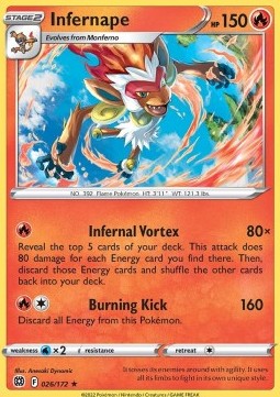 Infernape - Brilliant Stars (Holo Rare) [026]