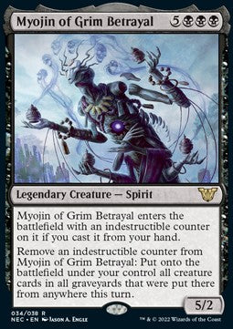 Myojin of Grim Betrayal (V.1) - Commander: Kamigawa: Neon Dynasty (Rare) [34]