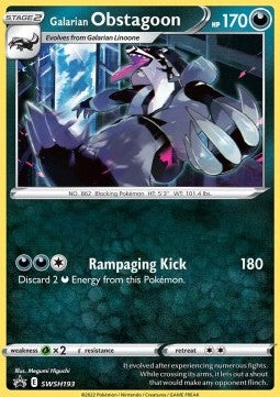 Galarian Obstagoon - SWSH Black Star Promos (Promo) [SWSH-193]