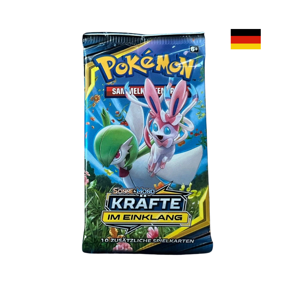 Pokemon Kräfte im Einklang Booster mit Gardevoir und Feelinara – deutsches Pack