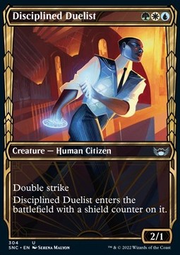 Disciplined Duelist (V.1) - Streets of New Capenna: Extras (Uncommon) [304]