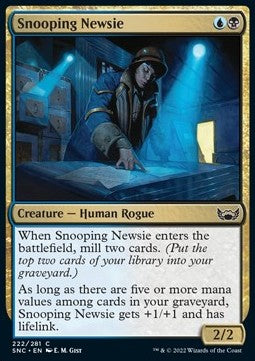 Snooping Newsie - Streets of New Capenna (Common) [222]