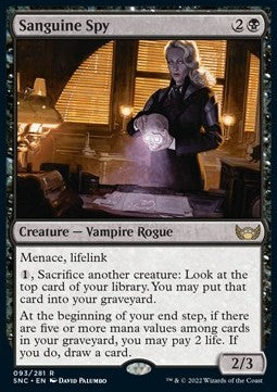 Sanguine Spy - Streets of New Capenna (Rare) [93]