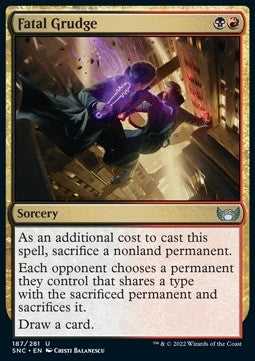 Fatal Grudge - Streets of New Capenna (Uncommon) [187]