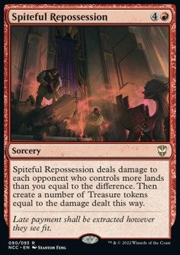 Spiteful Repossession - Commander: Streets of New Capenna (Rare) [NCC-90]