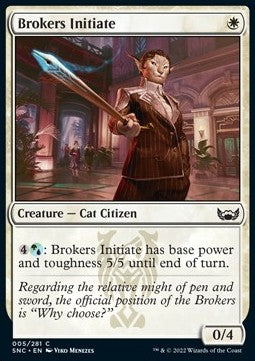 Brokers Initiate - Streets of New Capenna (Common) [5]