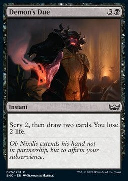 Demon's Due - Streets of New Capenna (Common) [75]