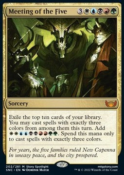 Meeting of the Five - Streets of New Capenna (Mythic) [202]