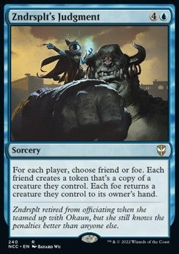 Zndrsplt's Judgment - Commander: Streets of New Capenna (Rare) [240]