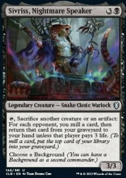 Sivriss, Nightmare Speaker - Commander Legends: Battle for Baldur's Gate (Uncommon) [148]