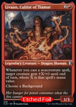 Livaan, Cultist of Tiamat (V.1) - Commander Legends: Battle for Baldur's Gate: Extras (Uncommon) [XCLB-508]