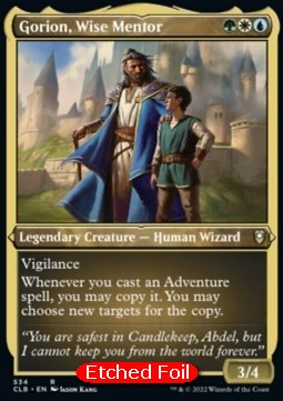 Gorion, Wise Mentor (V.1) - Commander Legends: Battle for Baldur's Gate: Extras (Rare) [XCLB-534]