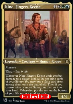 Nine-Fingers Keene (V.1) - Commander Legends: Battle for Baldur's Gate: Extras (Rare) [546]