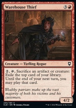 Warehouse Thief - Commander Legends: Battle for Baldur's Gate (Common) [205]