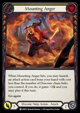 Mounting Anger (Yellow) (Regular) - Uprising (Rare) [055]
