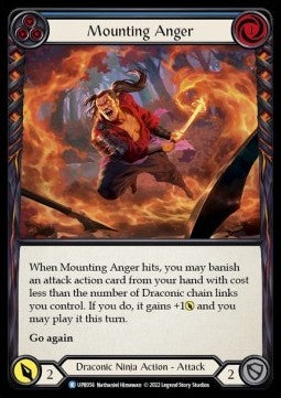 Mounting Anger (Blue) (Regular) - Uprising (Rare) [056]