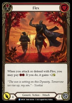 Flex (Red) (Rainbow Foil) - Uprising (Rare) [191]