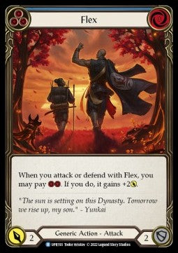 Flex (Blue) (Rainbow Foil) - Uprising (Rare) [193]