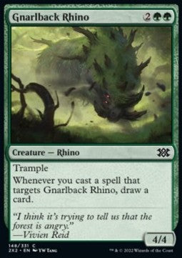 Gnarlback Rhino - Double Masters 2022 (Common) [2X2-148]