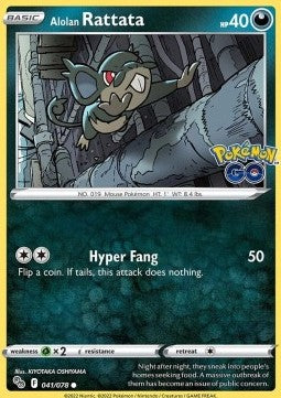 Alolan Rattata - Pokémon GO (Common) [041]