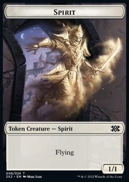 Spirit Token (W 1/1) // Faerie Rogue (B 1/1) - Double Masters 2022: Extras (Token) [X2X2-T 8/11]