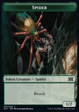 Spider Token (G 1/2) // Spirit Token (W 1/1) - Double Masters 2022: Extras (Token) [T 18/8]