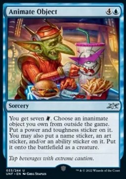 Animate Object - Unfinity (Uncommon) [33]