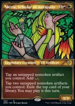 Meria, Scholar of Antiquity (V.1) - Dominaria United: Extras (Rare) [305]