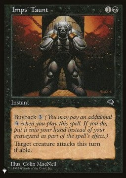 Imps' Taunt - The List (Uncommon)