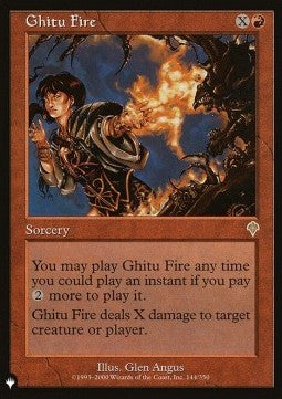 Ghitu Fire - The List (Rare) [144]