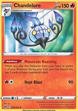 Chandelure - Lost Origin (Holo Rare) [026]