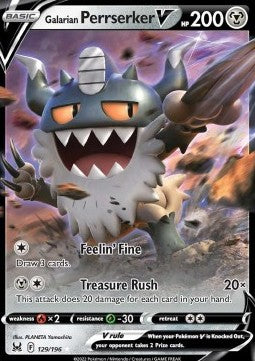 Galarian Perrserker V - Lost Origin (Ultra Rare) [129]