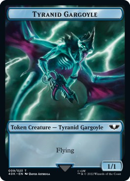 Tyranid Gargoyle Token (U 1/1) // Tyranid Token (G 1/1) - Universes Beyond: Warhammer 40,000 (Token) [T 9/17]