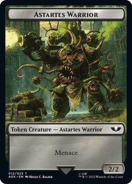 Astartes Warrior Token (B 2/2) // Plaguebearer of Nurgle Token (B 1/3) - Universes Beyond: Warhammer 40,000 (Token) [T 12/15]