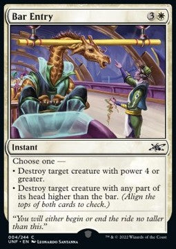 Bar Entry - Unfinity (Common) [4]