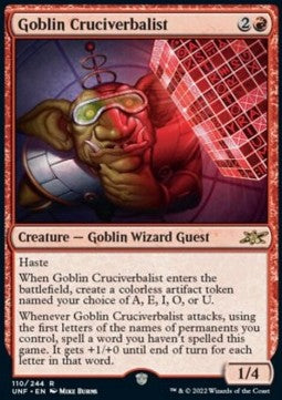 Goblin Cruciverbalist - Unfinity (Rare) [110]