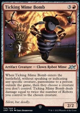 Ticking Mime Bomb - Unfinity (Uncommon) [124]