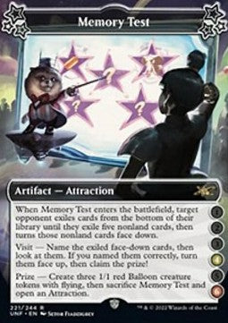 Memory Test (V.1) - Unfinity (Rare) [UNF-221]