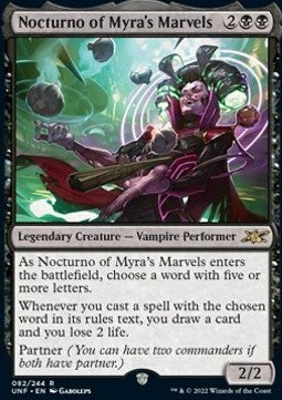 Nocturno of Myra's Marvels - Unfinity (Rare) [82]