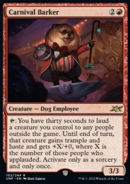 Carnival Barker - Unfinity (Rare) [102]