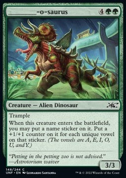 ________-o-saurus - Unfinity (Common) [148]