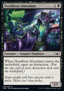 Deadbeat Attendant - Unfinity (Common) [69]