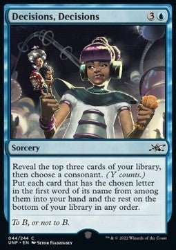 Decisions, Decisions - Unfinity (Common) [44]